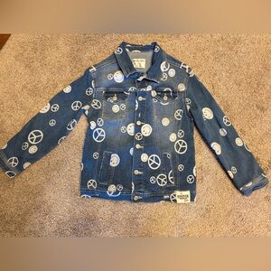 Justice x Stranger Things Girls Discharged Denim Jacket